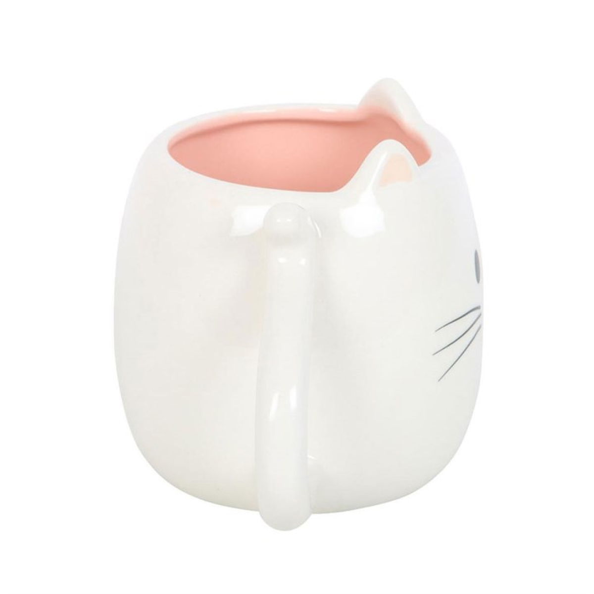 Collectable White Cat Shaped Mug