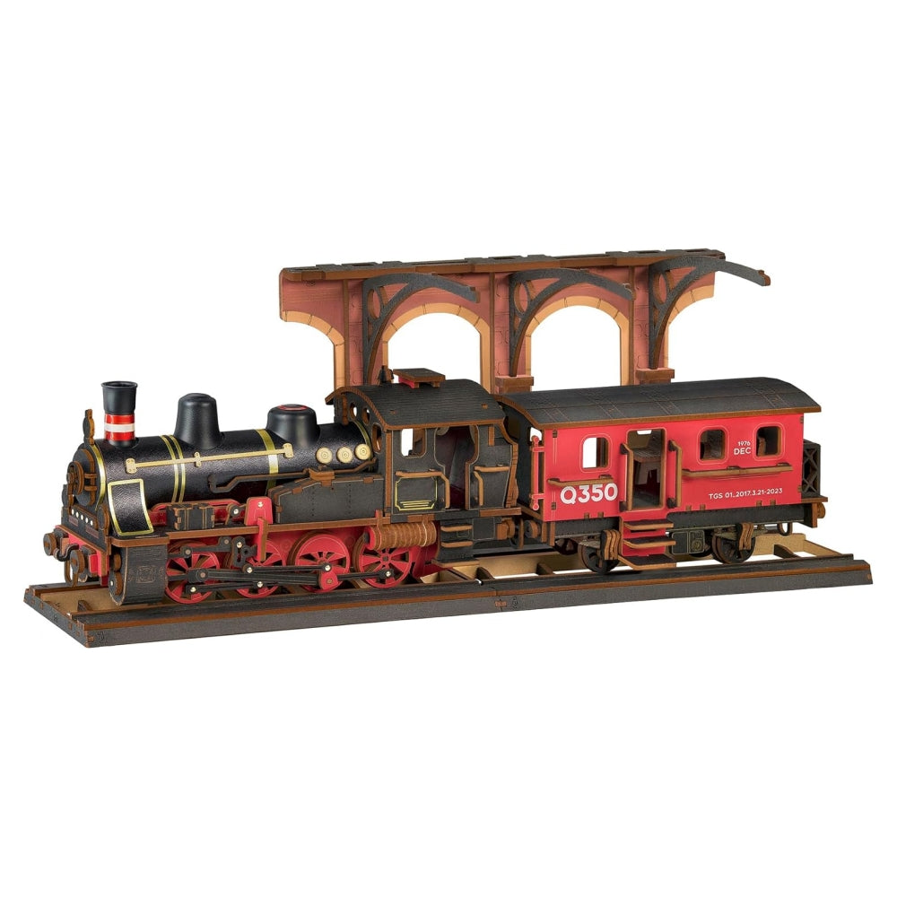 Rolife Steam Journey 3D Wooden Puzzle - 191-piece Classic Steam Train Model