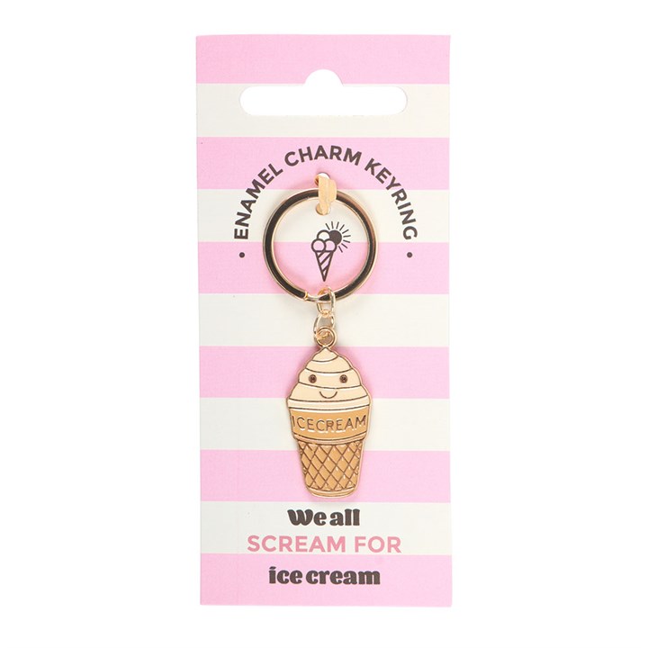 Ice Cream Cone Keyring, Collectable