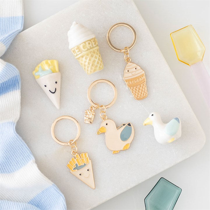 Ice Cream Cone Keyring, Collectable
