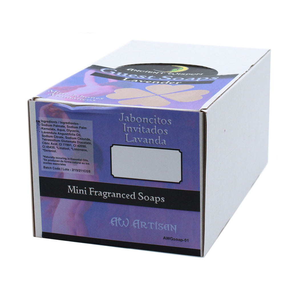 Pack of ten Heart Guest Soaps - Lavender