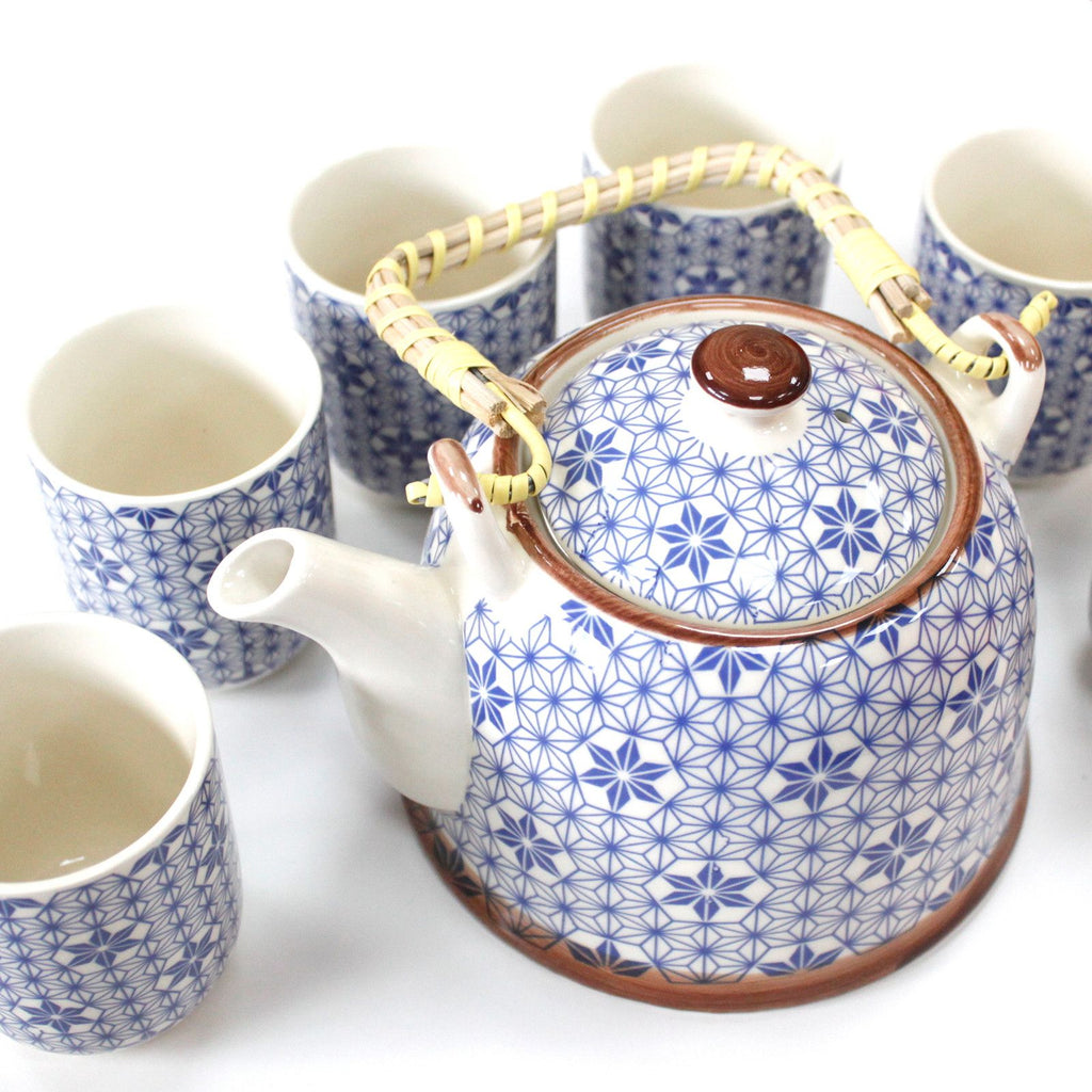 Lovely Herbal Teapot Set - Blue Star gift boxed
