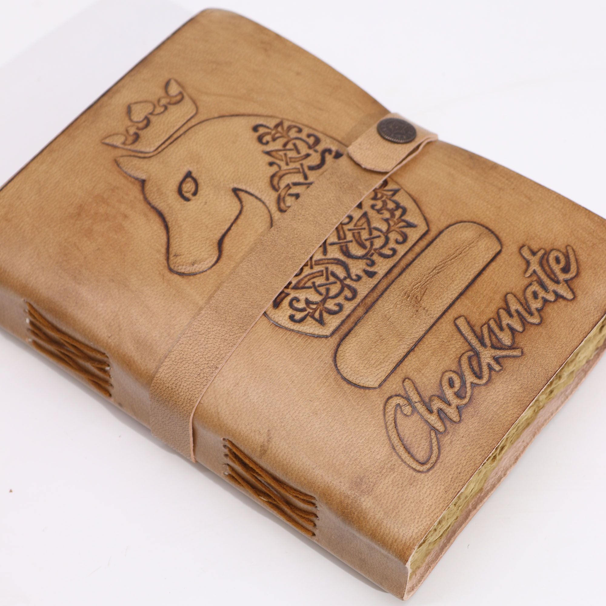 Checkmate Book - Light Tan - 200 pages deckle-edged - 20x15cm