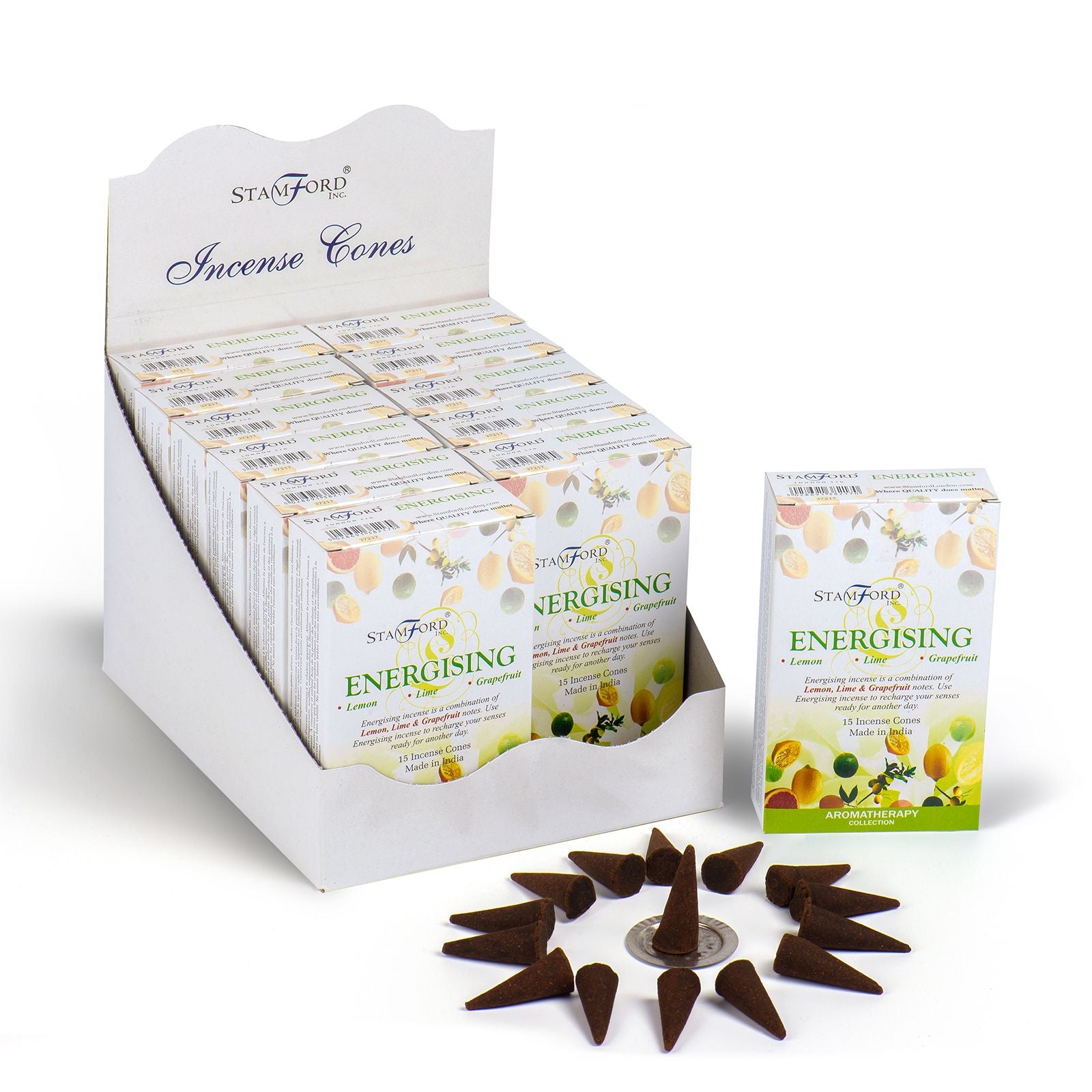 Box of 15 top- quality Stamford Energising Incense cones