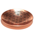 Decorative Copper Offer / Smudge Plate - Flower of Life