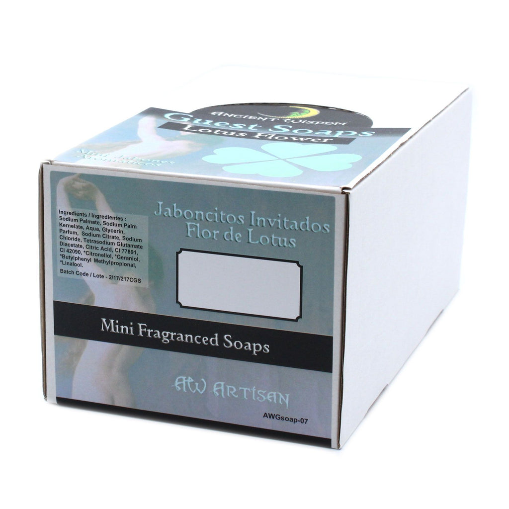 Pack of ten Heart Guest Soaps - Lotus Flower