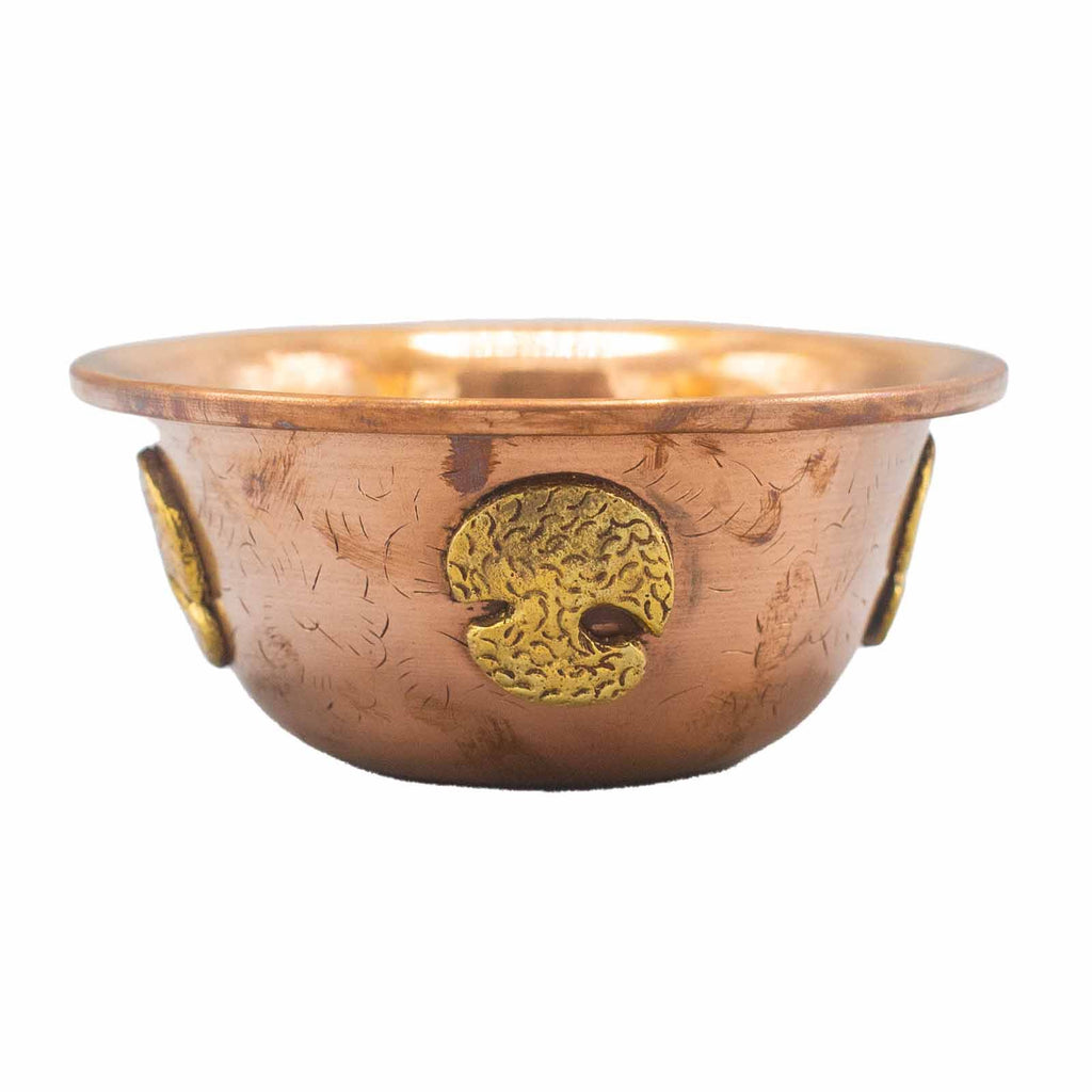 Decorative Copper Ritual Bowl with Tree of Life  12x5cm