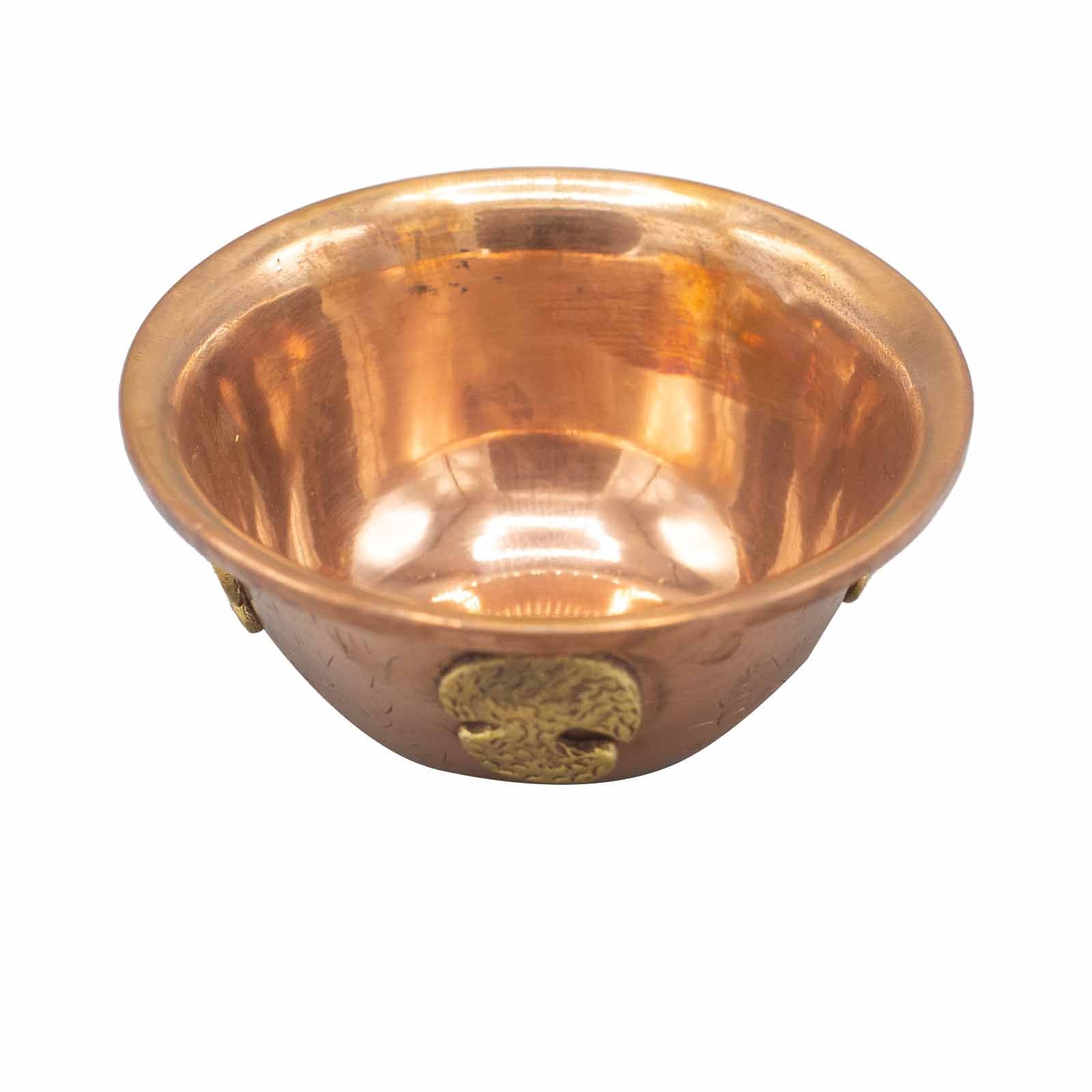 Decorative Copper Ritual Bowl with Tree of Life  12x5cm