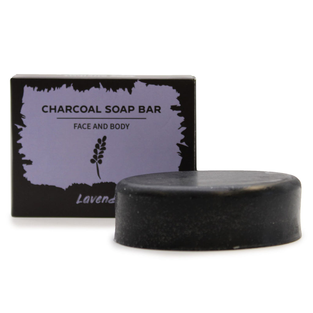Charcoal Bar Soap 85g - Lavender