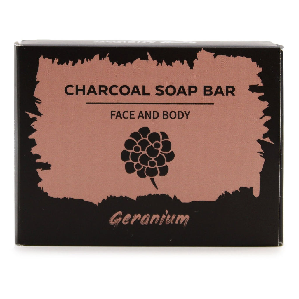Charcoal Bar Soap 85g - Geranium