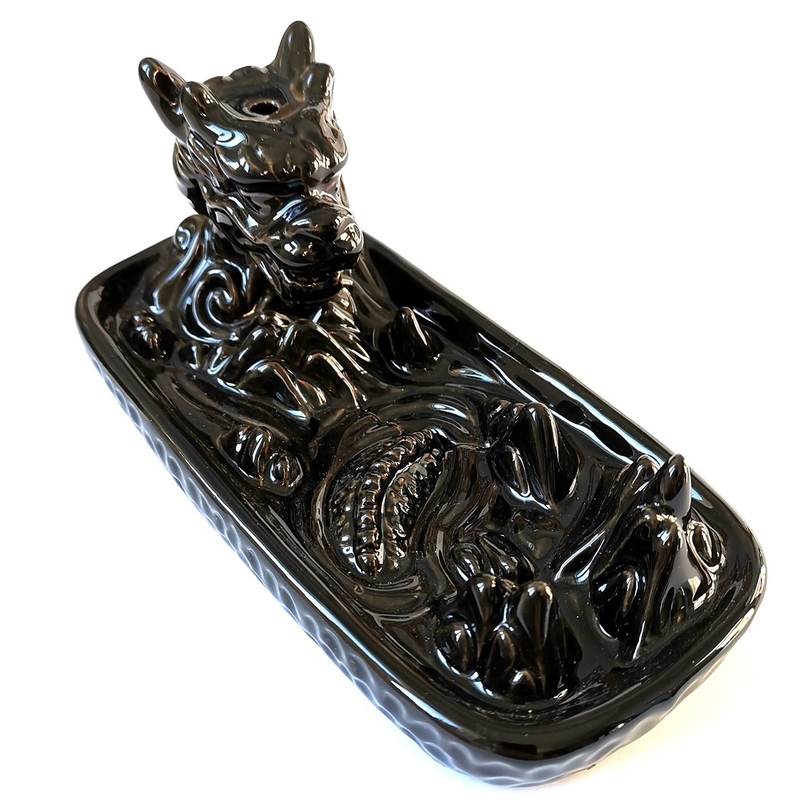 Decorative Backflow Incense Burner - Dragon in Mountain