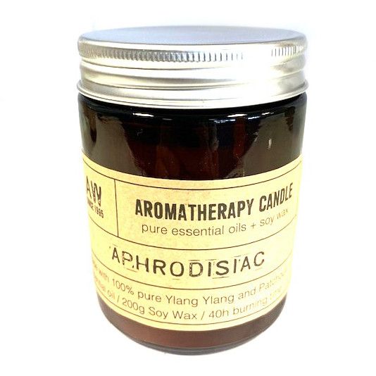 Aromatherapy Candle in a decorative jar- Aphrodisiac