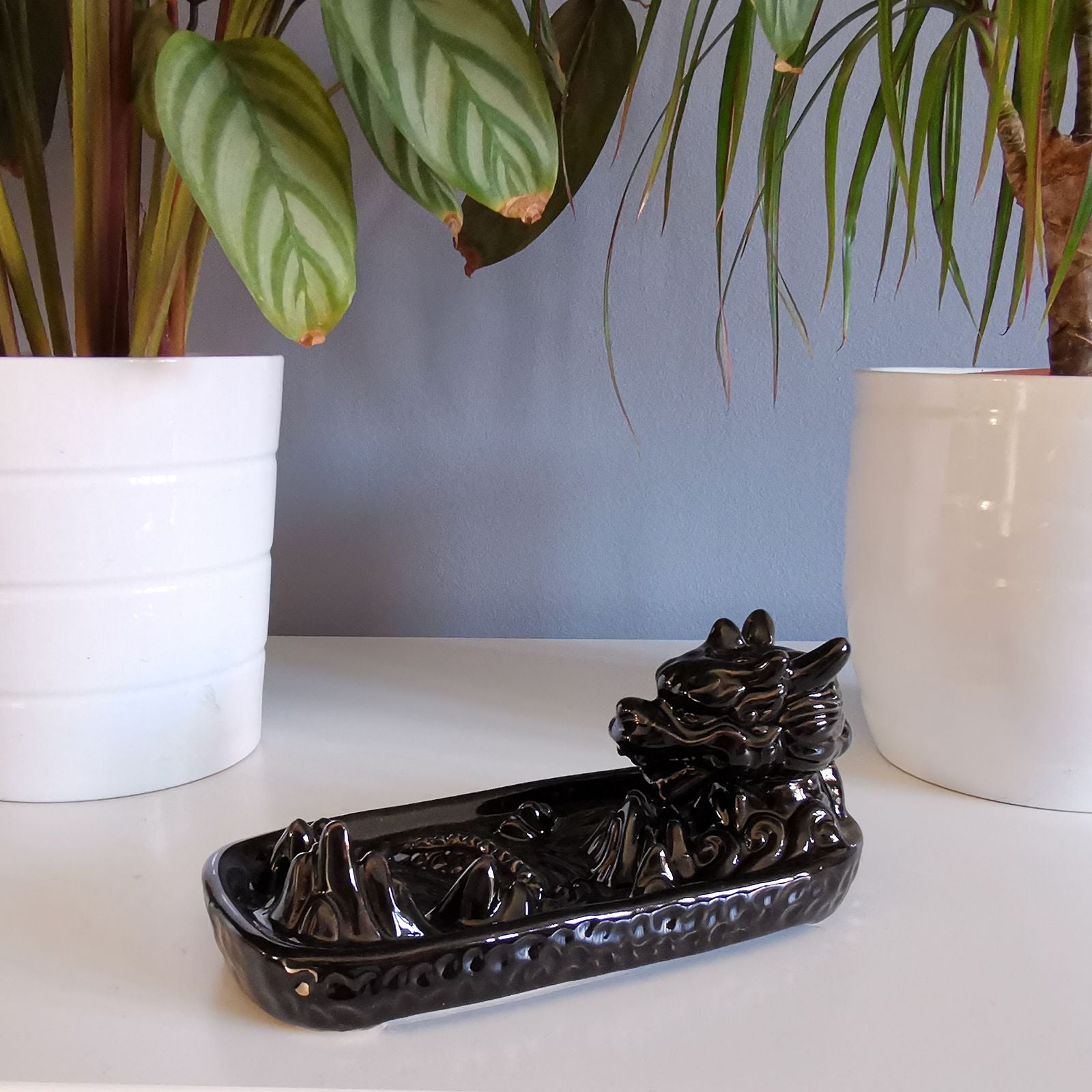 Decorative Backflow Incense Burner - Dragon in Mountain