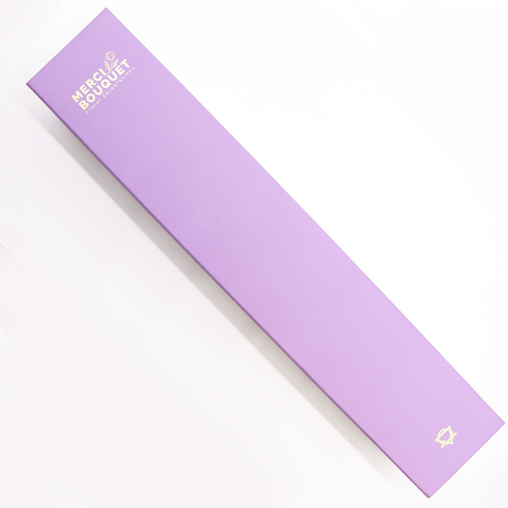 Extra Long box- Lavender Rose & Carnation Soap Flowers
