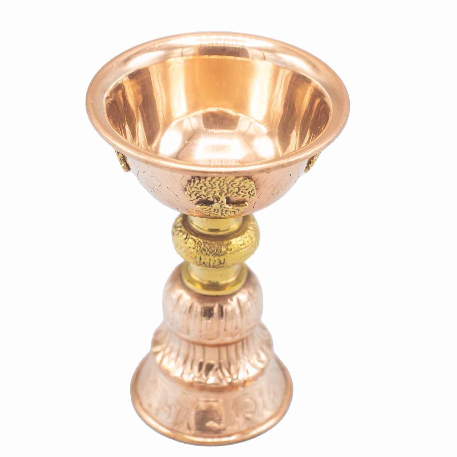 Decorative Copper Ritual Goblet with Tree of Life 10x15cm