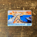 Brighton and Hove Holiday Travel Rail- Metal Advertising Wall Sign Four Sizes