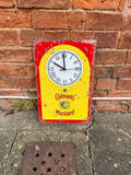 Clock Colman's Mustard Tin Sign Metal Sign Plaque 30x45cm,