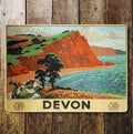 Devon British Railways Southern Region- Metal Advertising Wall Sign Four Sizes