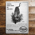 Esso Ethyl Smooth Silent Power On ESSO Ethyl, Metal Advertising Wall Sign Four Sizes