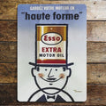 Esso Extra Motor Oil, Metal Advertising Wall Sign Four Sizes