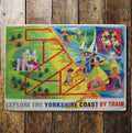 Explore The Yorkshire Coast By Train British Railways- Metal Advertising Wall Sign Four Sizes