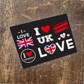 I love the UK - Metal Advertising Wall Sign Four Sizes