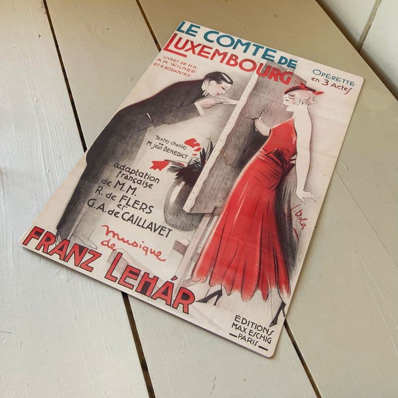 Le comte de luxembourg  Metal Advertising Wall Sign Four Sizes