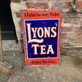 Lyons Tea A Packet For Every Pocket , Metal Advertising Wall Sign Four Sizes