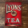 Lyons Tea The Finest Obtainable , Metal Advertising Wall Sign Four Sizes