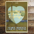 Venice Orient Express, Metal Advertising Wall Sign Four Sizes
