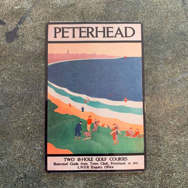 Peterhead two 18 hole golf coursed LNER Rail Travel, Metal Advertising Wall Sign Four Sizes