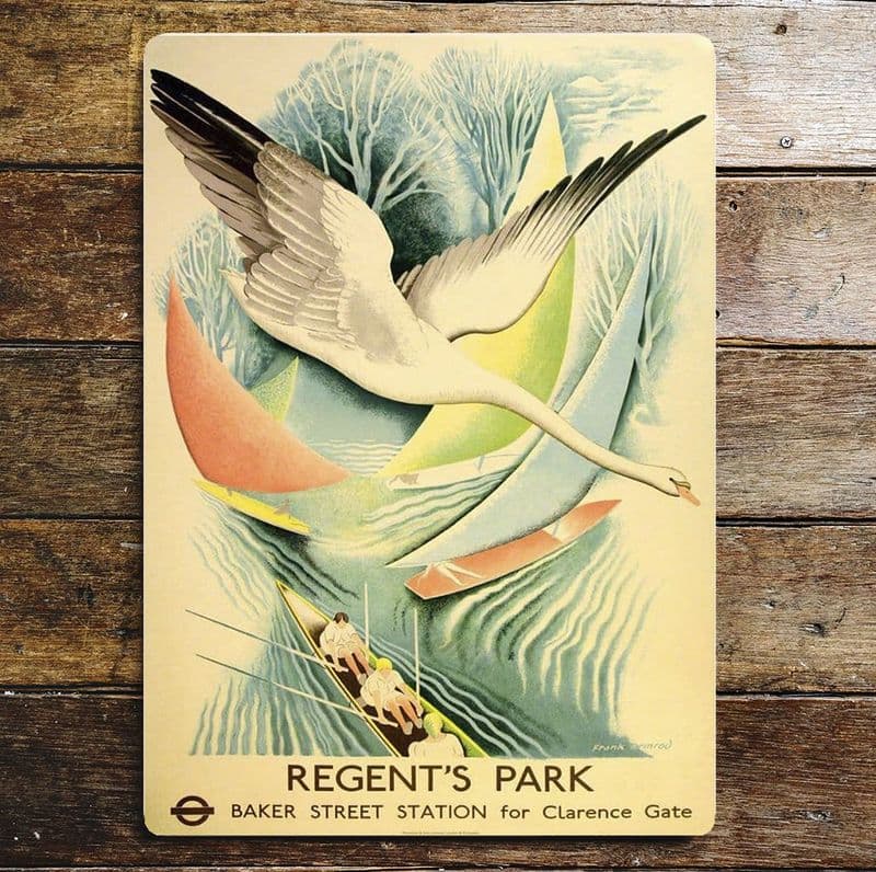 Regents Park Baker Street Station, Metal Advertising Wall Sign Four Sizes