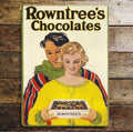 Rowntree's Chocolates 1930s , Metal Advertising Wall Sign Four Sizes