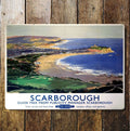 Scarborough Rail British Railways, Metal Advertising Wall Sign Four Sizes