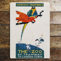 The Zoo By Tramway To Camden Town - Metal Advertising Wall Sign Four Sizes